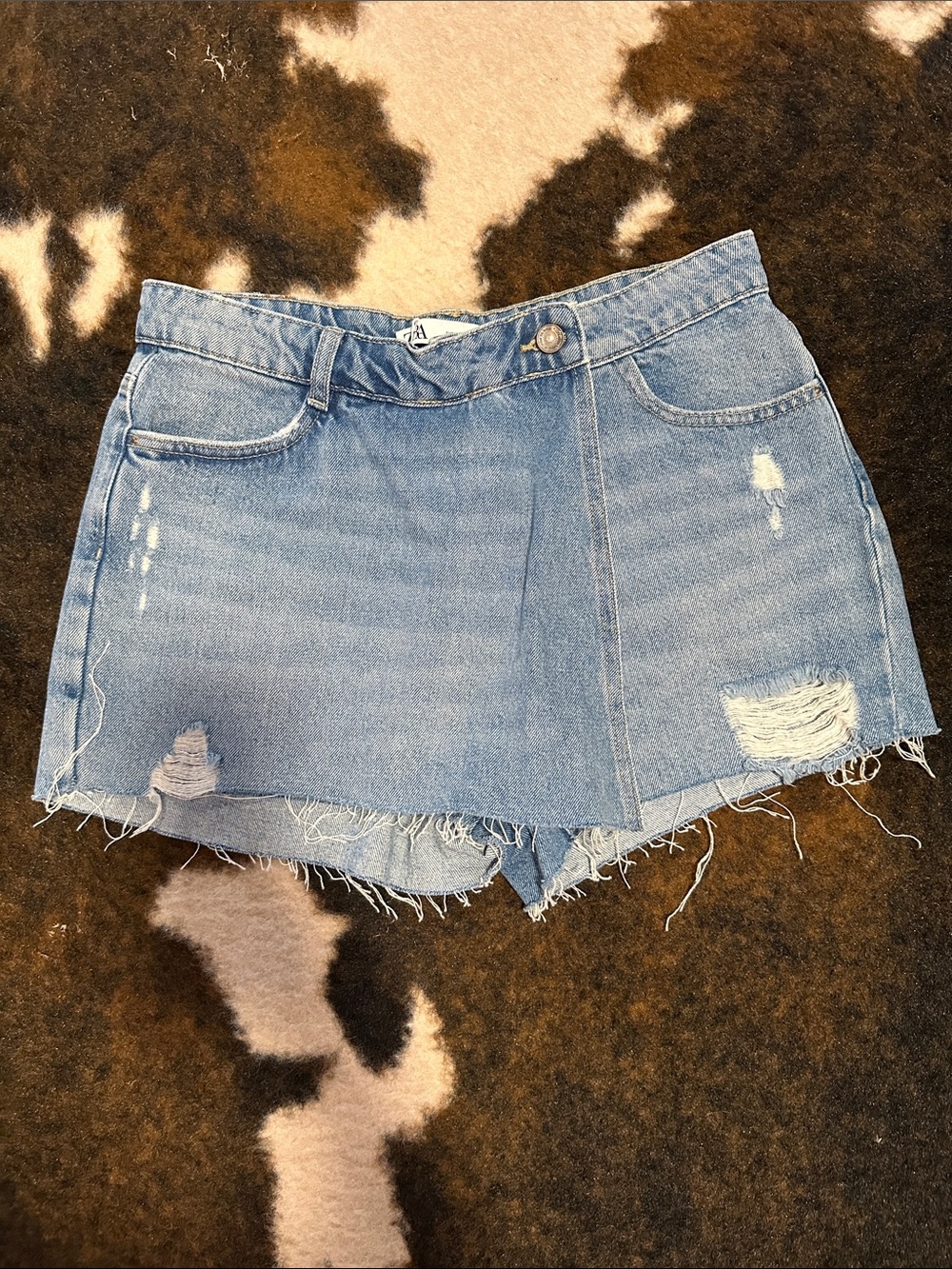 Zara denim skort